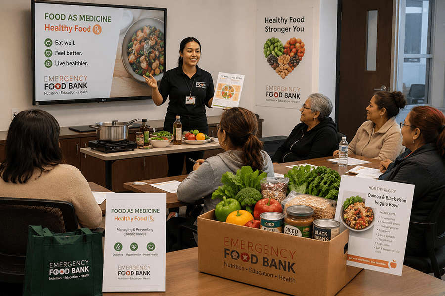 Recipe-based healthy food box